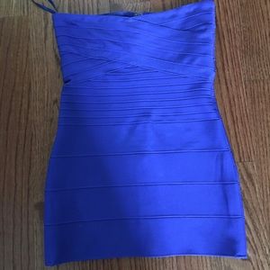 Blue bandage dress